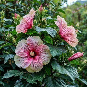 Гибискус Иден Бьюти купить по цене от 460р. в интернет-магазине «Посадика» с доставкой почтой в в Шахтые и по всей России – [изображение №1].